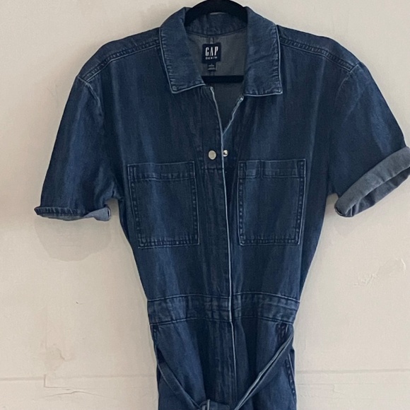 Gap denim short sleeve jumpsuit - Picture 11 of 11